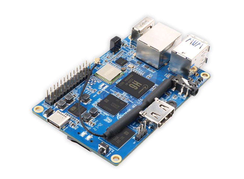 Orange Pi 3 LTS 背面視圖